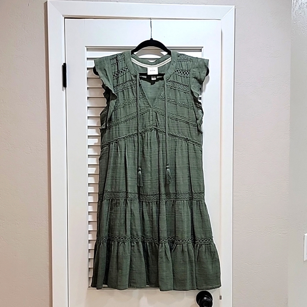 Boho Flutter Sleeve Dress